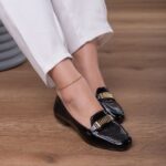 Mocassim Detalhe Fivela Diferente Super Confortável    Codigo 416. preto