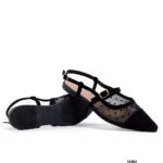 Slingback  NOBUCK PRETO/ TELA PRETA