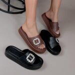 Flat c/ fivela em CRISTAL ‼️FORMA PADRÃO  💻 DT0152