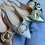 SLINGBACK CONFORT COM ENFEITE ORGÂNICO