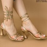 Sandália Salto 8cm Tiras Finas ( Forma Normal )  DT1730